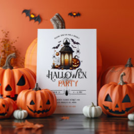 Invitación a la fiesta de Halloween Lantern Baths