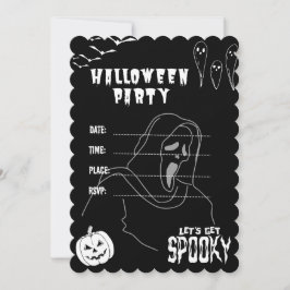 Invitación a la fiesta de Halloween mortales de lo