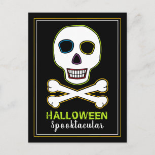 Invitación a la fiesta de Halloween Neon de Calave