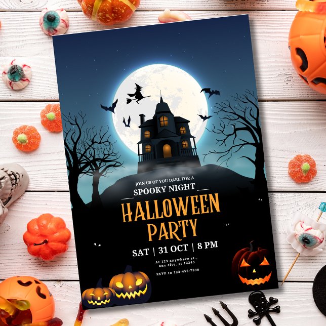 Invitación a la fiesta de Halloween, Noche de fant (Subido por el creador)