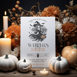 Invitación a la fiesta de Halloween nocturno de la