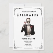 Invitación a la fiesta de Halloween para adultos
