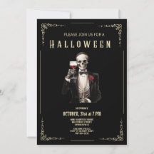 Invitación a la fiesta de Halloween para adultos