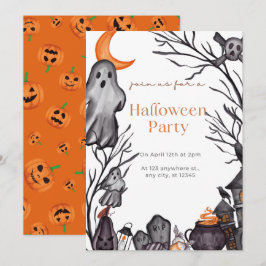 Invitación a la fiesta de Halloween para adultos