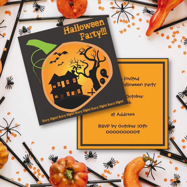 Invitación a la fiesta de Halloween para adultos d (Subido por el creador)