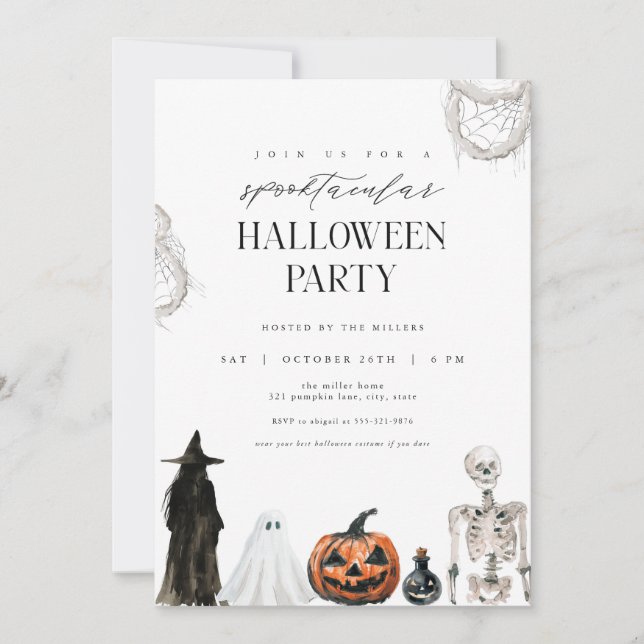 Invitación a la fiesta de Halloween para adultos S (Anverso)