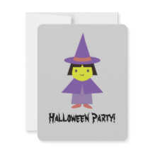 Invitación a la fiesta de Halloween para brujas