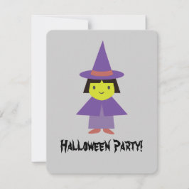 Invitación a la fiesta de Halloween para brujas