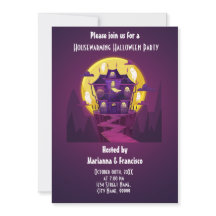 Invitación a la fiesta de Halloween para inaugurar