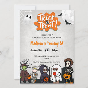 Invitación a la fiesta de Halloween para los niños