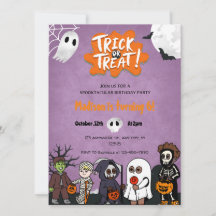 Invitación a la fiesta de Halloween para los niños