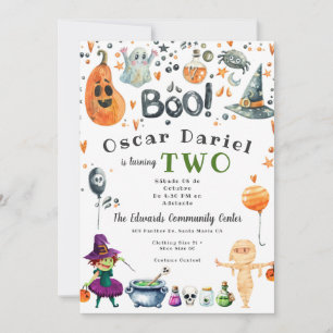Invitación a la fiesta de Halloween para niños