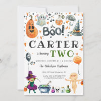 Invitación a la fiesta de Halloween para niños