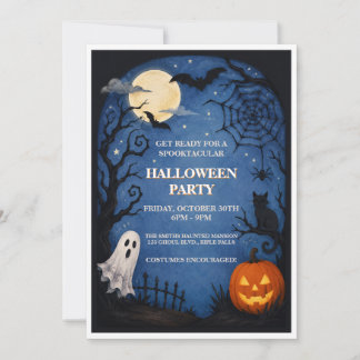 Invitación a la fiesta de Halloween para niños