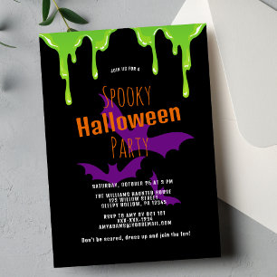 Invitación a la fiesta de Halloween para niños con