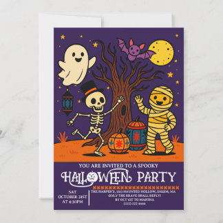 Invitación a la fiesta de Halloween para niños | T
