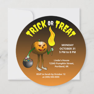 Invitación a la fiesta de Halloween para niños 'Tr