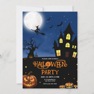 invitación a la fiesta de Halloween, parte del dis