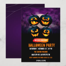 Invitación a la fiesta de Halloween personalizable