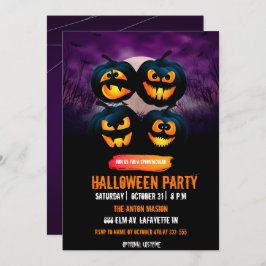 Invitación a la fiesta de Halloween personalizable
