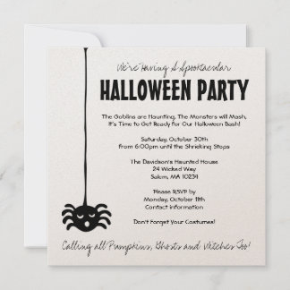 Invitación a la fiesta de Halloween - Plaza