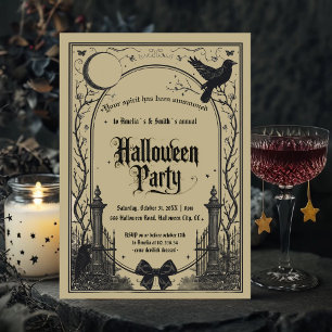 Invitación a la fiesta de Halloween   Puerta de la