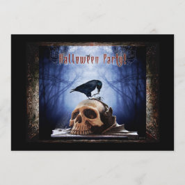 Invitación a la fiesta de Halloween - Raven en el 