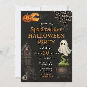 Invitación a la fiesta de Halloween Spooktacular d
