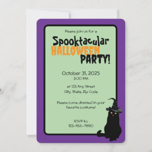 Invitación a la fiesta de Halloween Spooktacular d