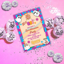 Invitación a la fiesta de Halloween Spooky Groovy