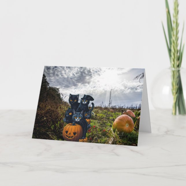 Invitación a la fiesta de Halloween. Tarjeta (Anverso)