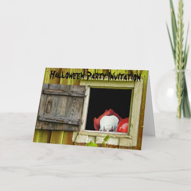 Invitación a la fiesta de Halloween. Tarjeta (Anverso)