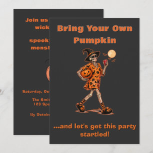 Invitación a la fiesta de Halloween 'Trae tu propi