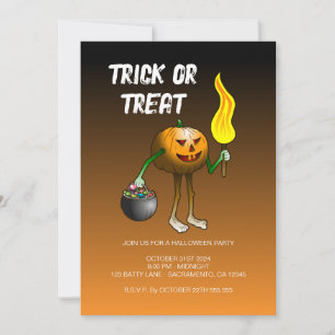 Invitación a la fiesta de Halloween 'Truco o trato