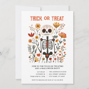 Invitación a la fiesta de Halloween 'Truco o trato