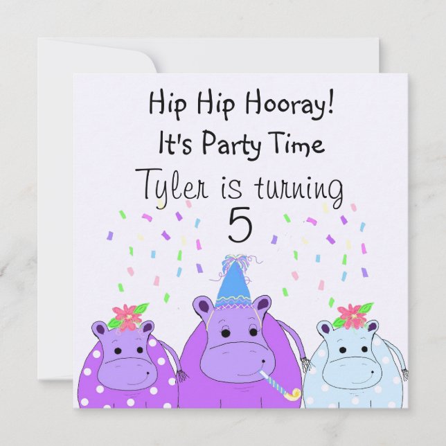 Invitación a la fiesta de Hippo (Anverso)