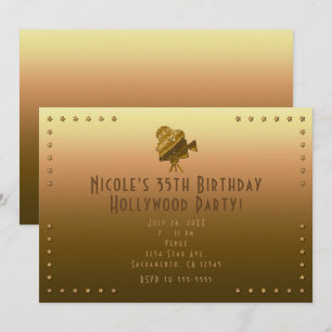 Invitación a la fiesta de Hollywood All Gold Cinem
