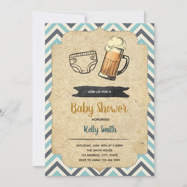 invitación a la fiesta de Huggies y chuggies (Anverso)