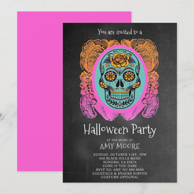 Invitación a la fiesta de inauguración de la Expla (Anverso / Reverso)