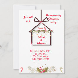 Invitación a la fiesta de inauguración de Navidad