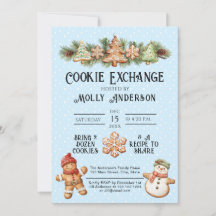 Invitación a la fiesta de intercambio de cookies