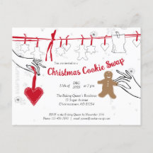 Invitación a la fiesta de intercambio de cookies d