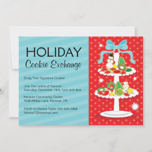 Invitación a la fiesta de intercambio de cookies d