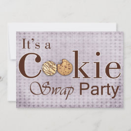 invitación a la fiesta de intercambio de cookies d