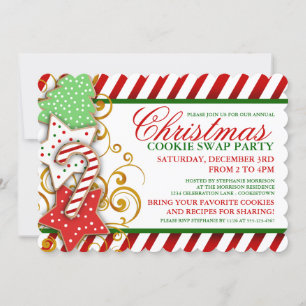 Invitación a la fiesta de intercambio de cookies d
