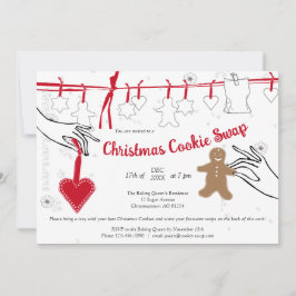 Invitación a la fiesta de intercambio de cookies d