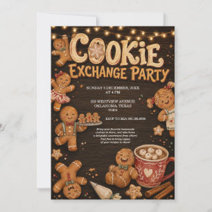 Invitación a la fiesta de intercambio de galletas