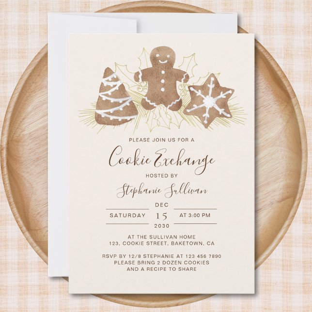 Invitación a la fiesta de intercambio de galletas  (Subido por el creador)