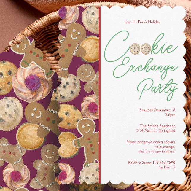 Invitación a la fiesta de intercambio de galletas  (Subido por el creador)