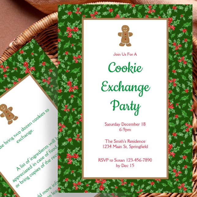 Invitación a la fiesta de intercambio de galletas  (Subido por el creador)